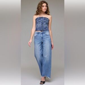 Hidden Logan Fit Stretch Frayed Dad Jeans | 31 inch inseam